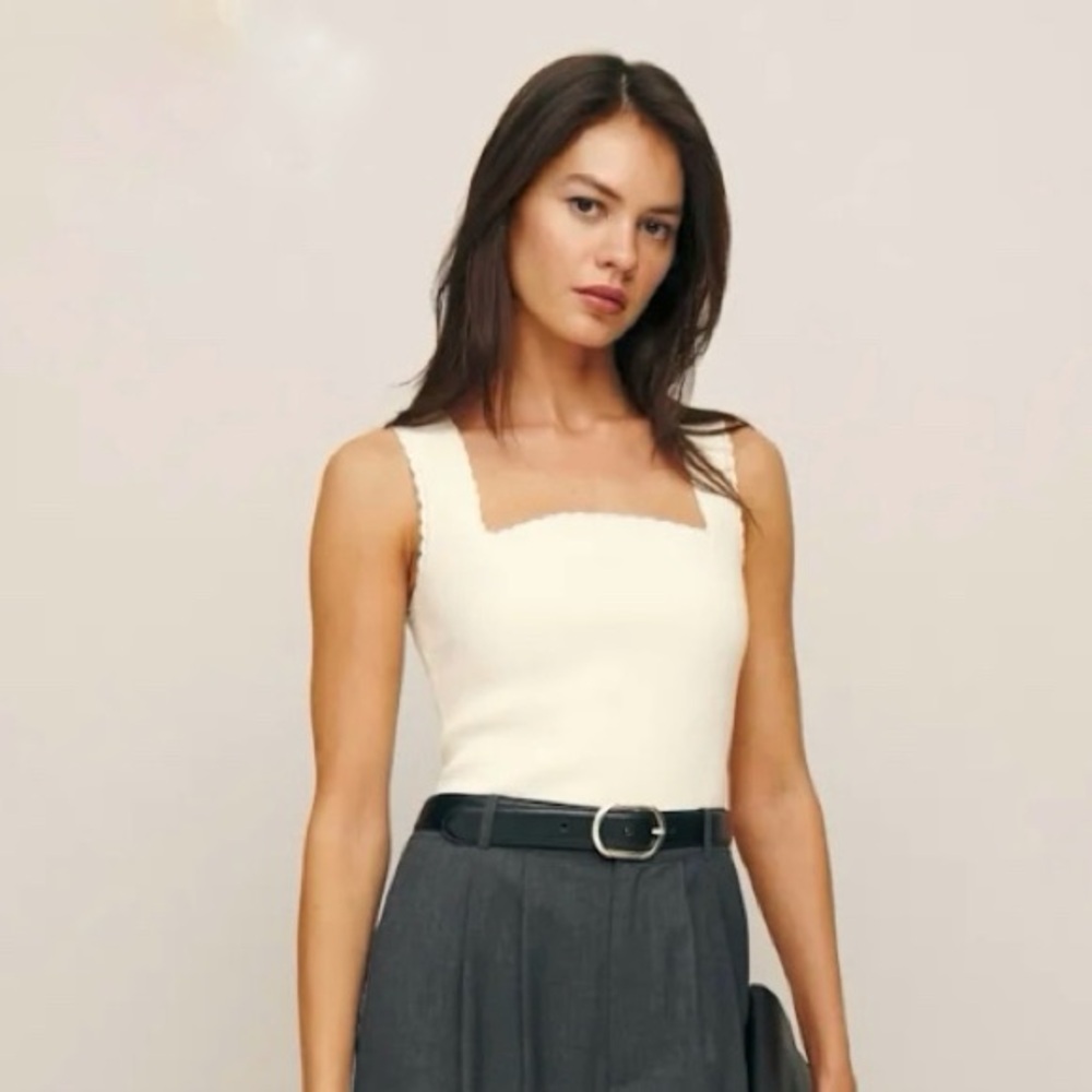 Reformation Nalini Cotton Sweater Tank